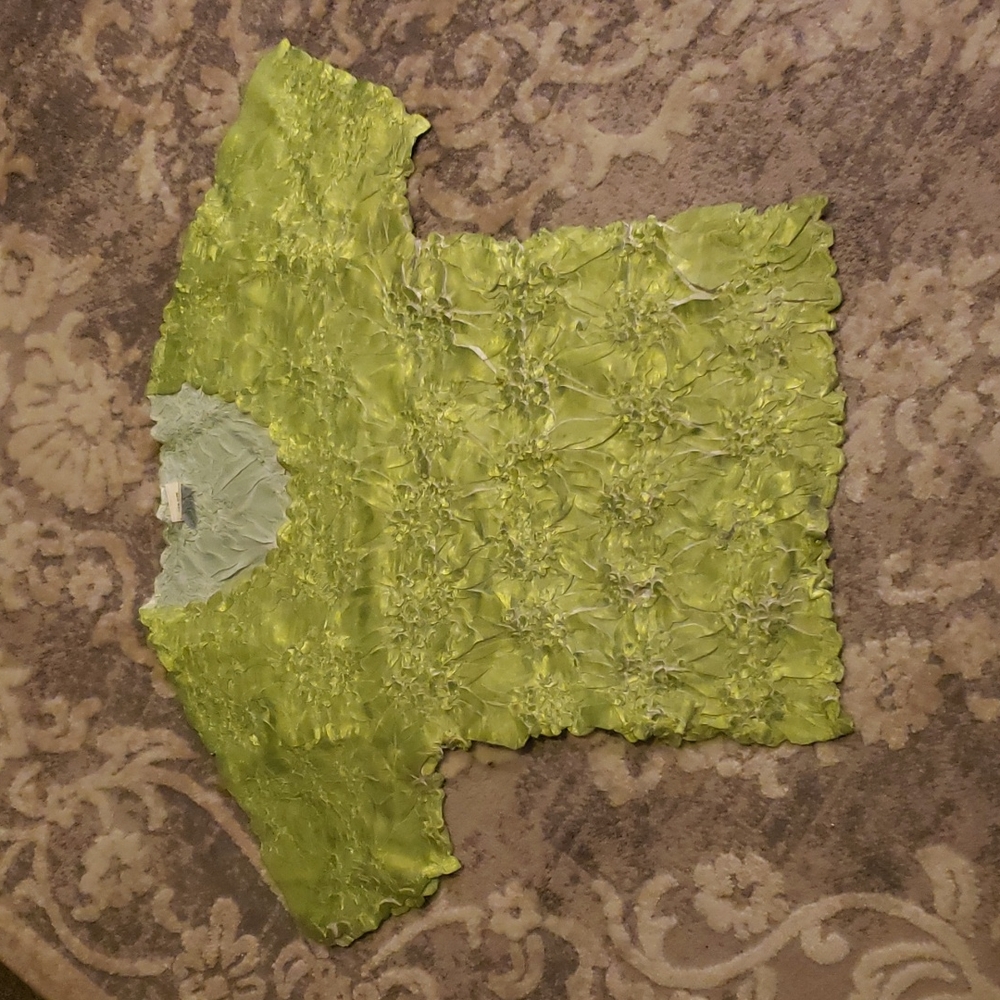 90s lime vintage crinkle shirt